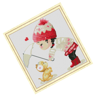 Howie's Needlepoint Kreuzstich-Set 'Leuchtturm' – 11 Karat, Vorgedruckt, Mit Garn & Nadel