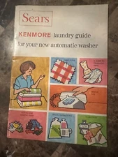 Sears Laundry Guide Lady Kenmore Automatic Washer Booklet 32 pages VINTAGE (A76)