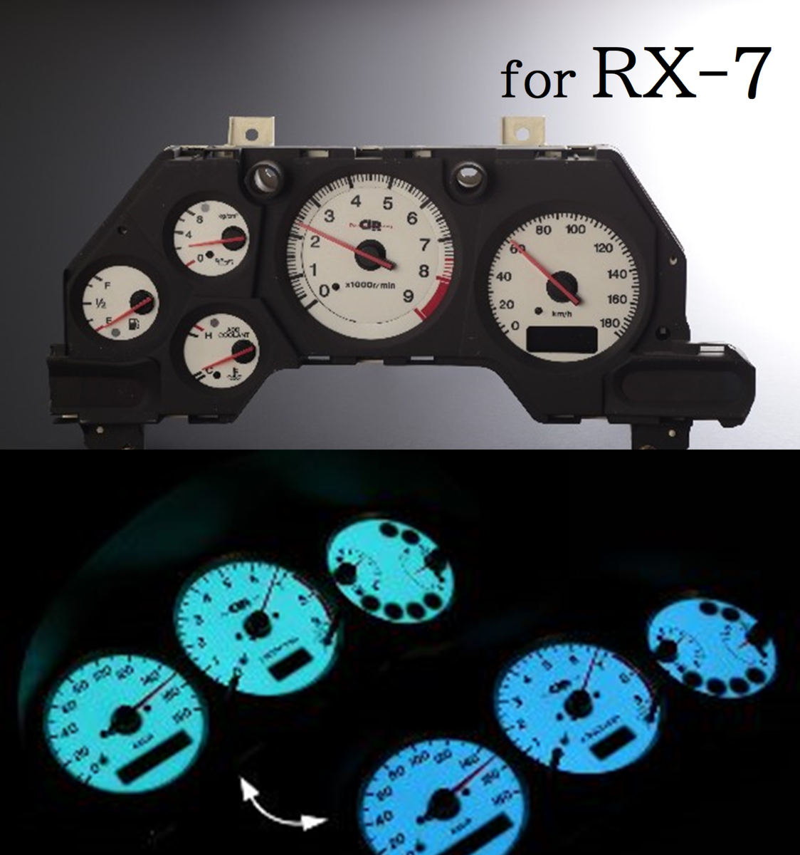 For FD3S RX-7 Mazda ELDASH Instrument Panel DangunRacing | Speedometer