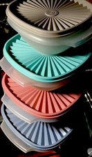 TUPPERWARE NEW USA VINTAGE SERVALIER BOWL SET...