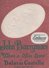  1927 Embassy Theatre Program San Francisco John Barrymore Vitaphone Talkie