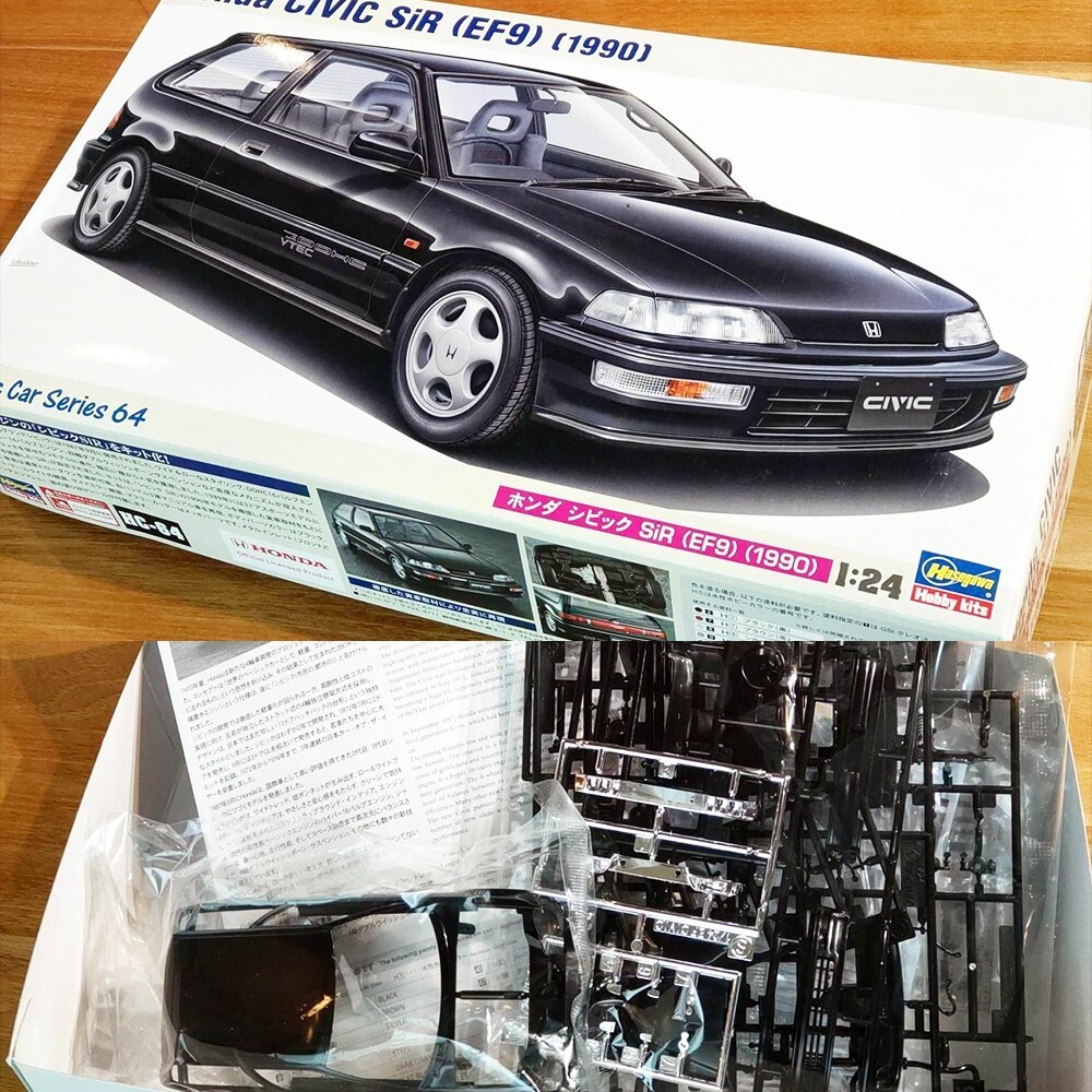 ハセガワ1/24ホンダ EF9シビックsiR (1990) 1⁄24 SiR シビック New
