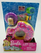 barbie donut floaty playset