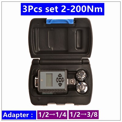 High Exactness Adjustable Digital Torque Adapter Set 1.5-1000nm 1/4 3/8 1/2 Electric Torque Wrench Meters for Auto