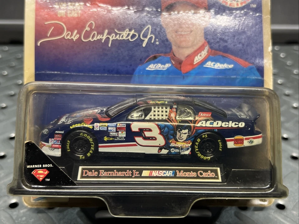 SIGNED Winners Circle NASCAR Dale Earnhardt Jr #3 Superman 1:43 1999 Hasbro - Image 2 of 4