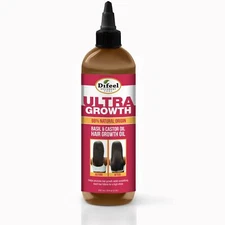 Difeel Ultra Growth Basil & Castor Hair Growth Oil 8 oz. (VALUE PACK OF 2)