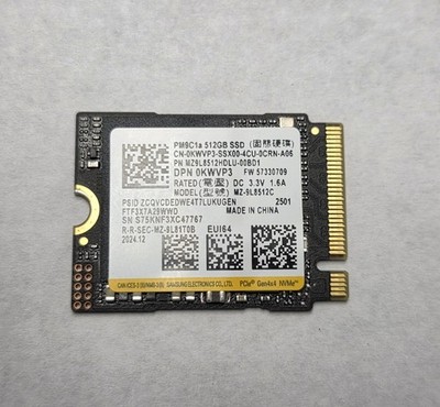 Samsung PM9C1a 512GB M.2 2230 PCIe NVMe SSD MZ-9L8512C MZ9L8512HDLU-00BD1 0KWVP3