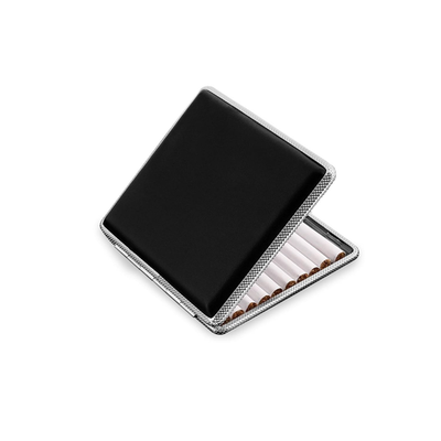 Leather Cigarette Case, Thin Metal Cigarette Case, 20 Capacity for Regular,  Elas | eBay