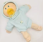 Vintage Cabbage Patch Baby Doll Blue Sweater Outfit Hat Diaper Pacifier EVC