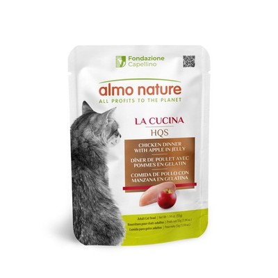 HQS Complete CAT Wet Cat Food Chicken Dinner with Apple in Jelly - Grain-Cat ...