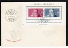 SWITZERLAND: 1948 FDC IMABA BASEL  FRANKD WITH BLK.