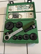 Greenlee 7238SB Slug-Buster Knockout Kit with Ratchet Wrench Punch Set 1/2"-2"