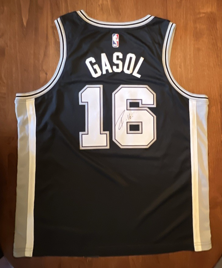 Pau Gasol #16 Autographed-Signed Nike San Antonio Spurs Authentic