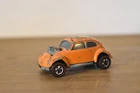 Hot Wheels Redline VW Bug Custom Volkswagen Orange Beetle 1967 Vintage Mattel