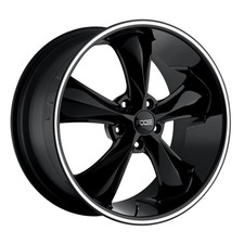 Cpp Foose F104 Legend Wheels 17x7 F 17x8 R 5x4.5 Black Machined Ring