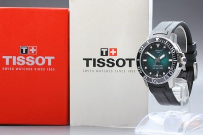 [Box Papier] TISSOT Seastar 1000 Powermatic 80 T120407A grün AT Datum Herrenuhr