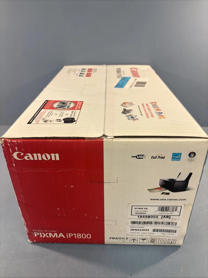 Canon Pixma iP1800 Inkjet Printer 1855B002. Sealed New In Box! - Image 4 of 4