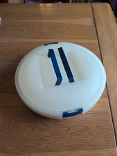 Iris Schwartz Pie Cake Cupcake Deviled Egg Carrier Container Round 12x12x4