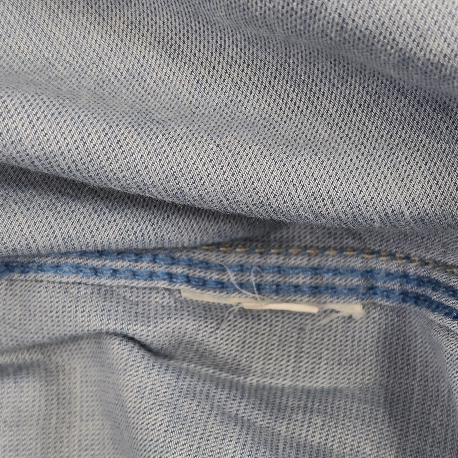 Superdry Copper Label Blue Button Front Shirt But… - image 11