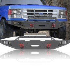 Bumper Kit Front For 1992-97 Ford F-150 F-250 F-350 With D-ringswinch Plate Bumper Kit Front For 1992-97 Ford F-150 F-250 F-350 With D-ringswinch Plate