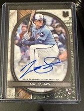 2025 Topps Museum Collection Archival Autographs Matt Shaw 10/10 RC Auto