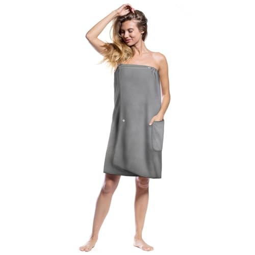 Aomig Towel Wrap Robe for Women, Quick Dry Microfibre  Assorted colors 