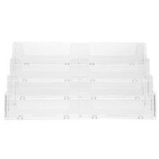 1Pc Acrylic Name Holder Cards Organizer Table Storage Box for Office Supplies