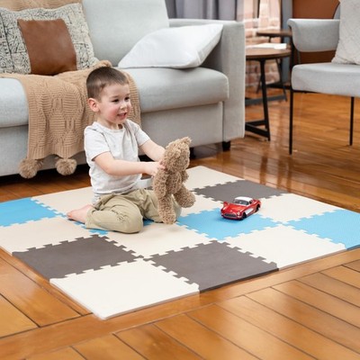 Baby Play Mat, Soft Foam Floor Tiles for Kids. Adjustable Interlocking Foam T...