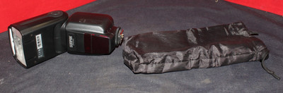 Sunpak DF4000U External Flash For Canon Cameras W/Pouch Tested Working AO4071724