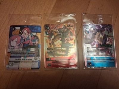 Digimon Nokia BT5-092 Evolution Cup Winner Promo Komplettset Bt22-013 Bt22-026
