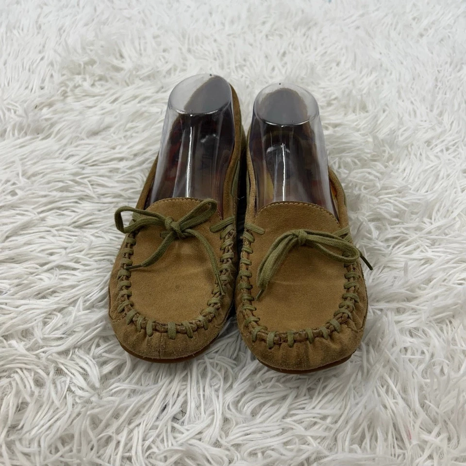 Mocasín MIA Macey para mujer 9M marrón gamuza mocasines sin cordones arco cómodo exterior Foto 2 de 4
