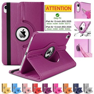 Smart Case für iPad Air 13 M2 M3 2025 Leder Drehbare Hülle Ständer Cover 13 Zoll