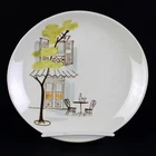 Red Wing Montmartre Bread Plate, Mid Century Vintage Art Pottery, Futura 6 7/8"