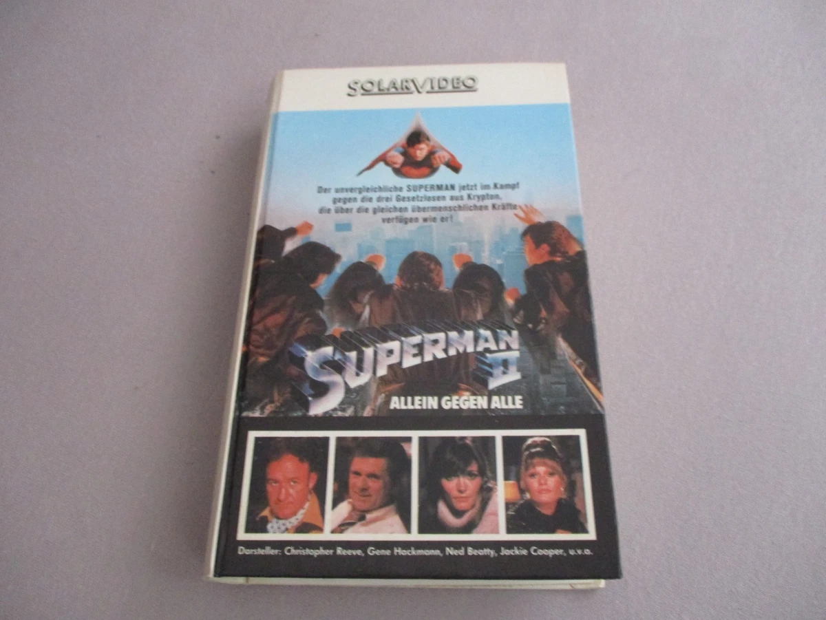 VHS - Superman II - Allein gegen alle / Christopher Reeve - SolarVideo Großcover