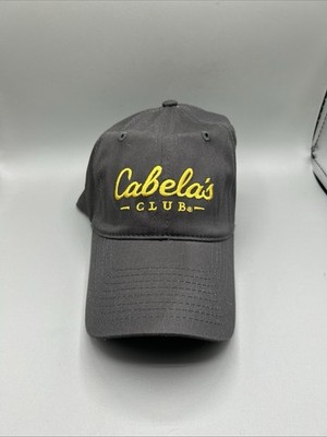 Cabela's Club Gray Adult Hat Cap Strap Back Adjustable One Size Fits Most Nice