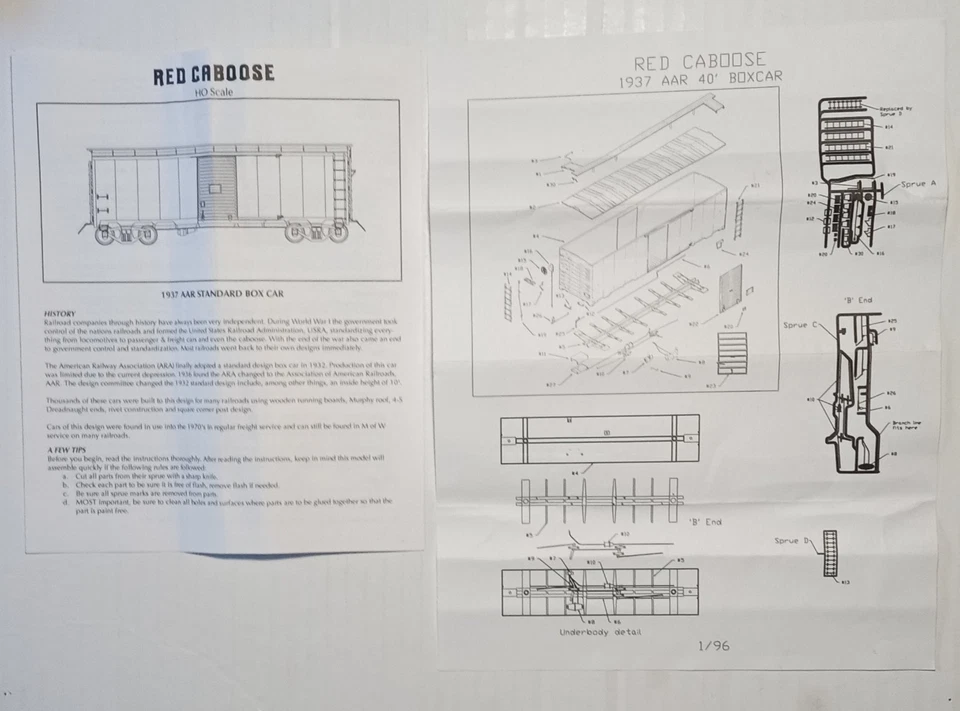 Red Caboose #RC-8028-1h 40' AAR Box Car (NYNH&H) "Script Lettering" #30050 1/87 - Image 3 of 4