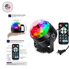 Sound Activated Party Lights with Remote DJ Lighting, Disco Ball Strobe Stage...