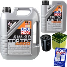 INSPEKTIONSKIT FILTER LIQUI MOLY ÖL 6L 5W-30 für VW Passat Variant 32B 1.6 D