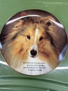 Danbury Mint Sheltie/Shetland Sheepdog Porcelain Collector Plates Set of 9