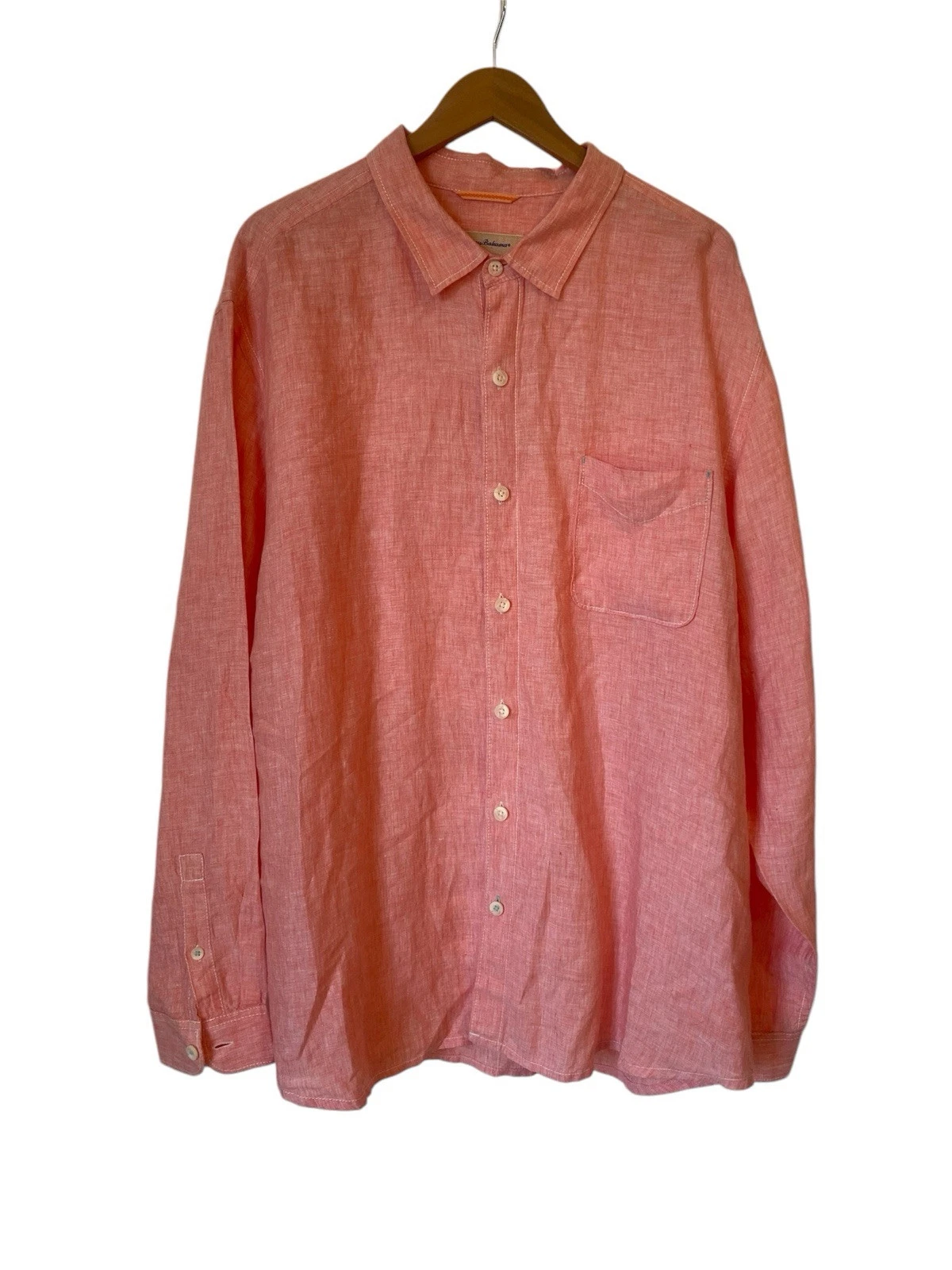Tommy Bahama Mens 100% Linen Button Down Shirt Size xXLarge