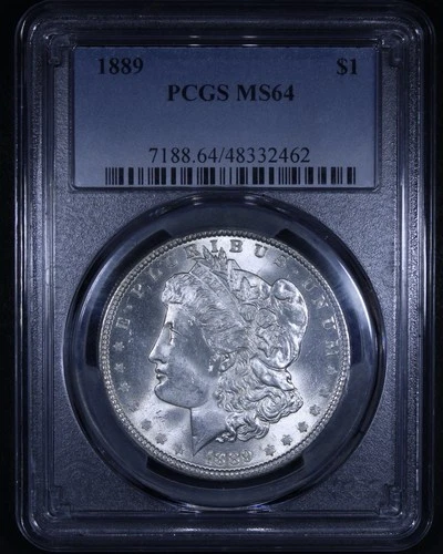 1889 Morgan Silver Dollar - $1 PCGS MS64 - Nice Coin!