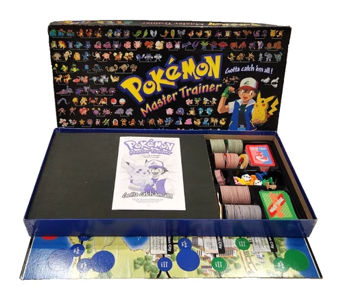Pokemon Master Trainer Board Game Vintage Hasbro 100% Complete 1999 Rare Gen 1