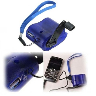 New USB Hand Crank Power Phone Charger Manual Charging Dynamo Generat Emergency-