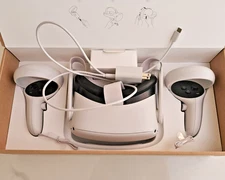 Meta Oculus Quest 2 128GB Standalone VR Headset & Controllers & Charger Working