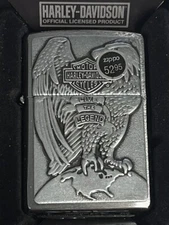 ZIPPO 2022 HARLEY DAVIDSON LIVE THE LEGEND USA EAGLE EMBLEM SEALED IN BOX B70