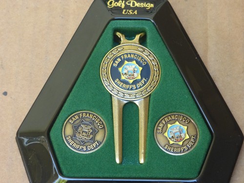 Golf Design USA Divot Tool & Golf Ball Markers San Francisco Sheriff's Dept - Picture 4 of 9