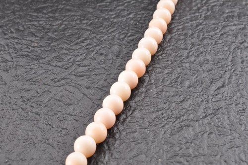 Silver color angel skin coral long necklace (23.6in 260ct) with Certificate case - Picture 17 of 24