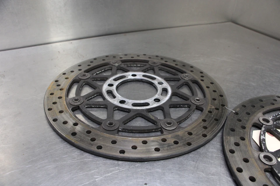 04-05 Suzuki GSXR 750 Front Brake Rotors Disks - Image 3 of 4