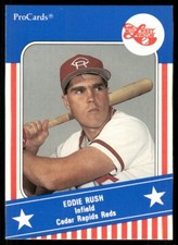 1991 ProCards Cedar Rapids Reds EDDIE RUSH RC REDS UNIV OF SOUTH FLORIDA