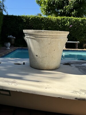 Antique 1940's? Concrete Cement Watts Pot -Palm Beach Florida Garden Pot  Planter | eBay